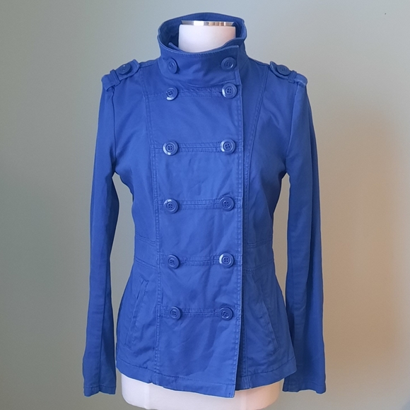 Fitted blue peacoat - Picture 2 of 4